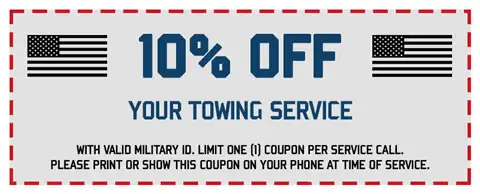 10% Off Military Towing